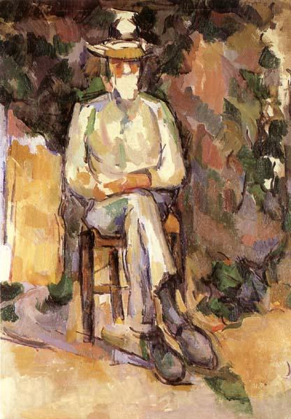 Paul Cezanne Portrait du jardinier Vallier Norge oil painting art